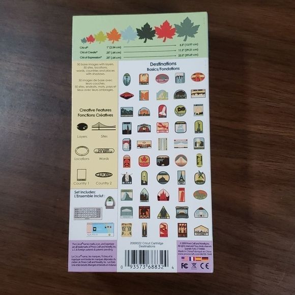 DESTINATIONS Cricut - LAYERS, SITES, LOCATIONS, WORDS, COUNTRY 1 & 2 - Picture 2 of 4